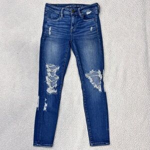 American Eagle Women's Jeggings Jeans Size 4 Short Low Rise